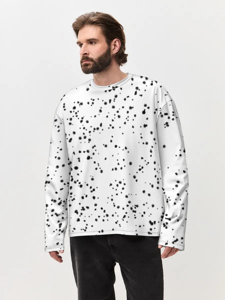Men's oversized cotton long sleeve