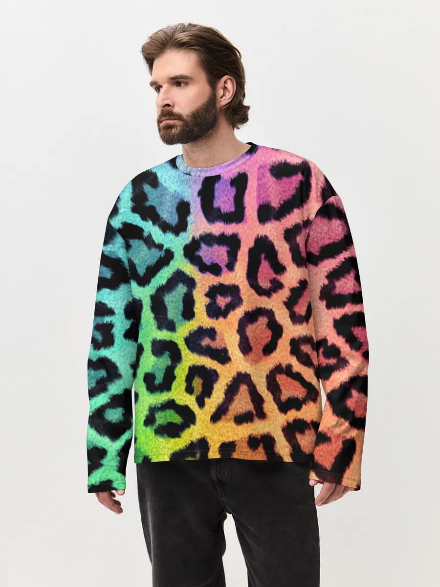 Men's oversized cotton long sleeve