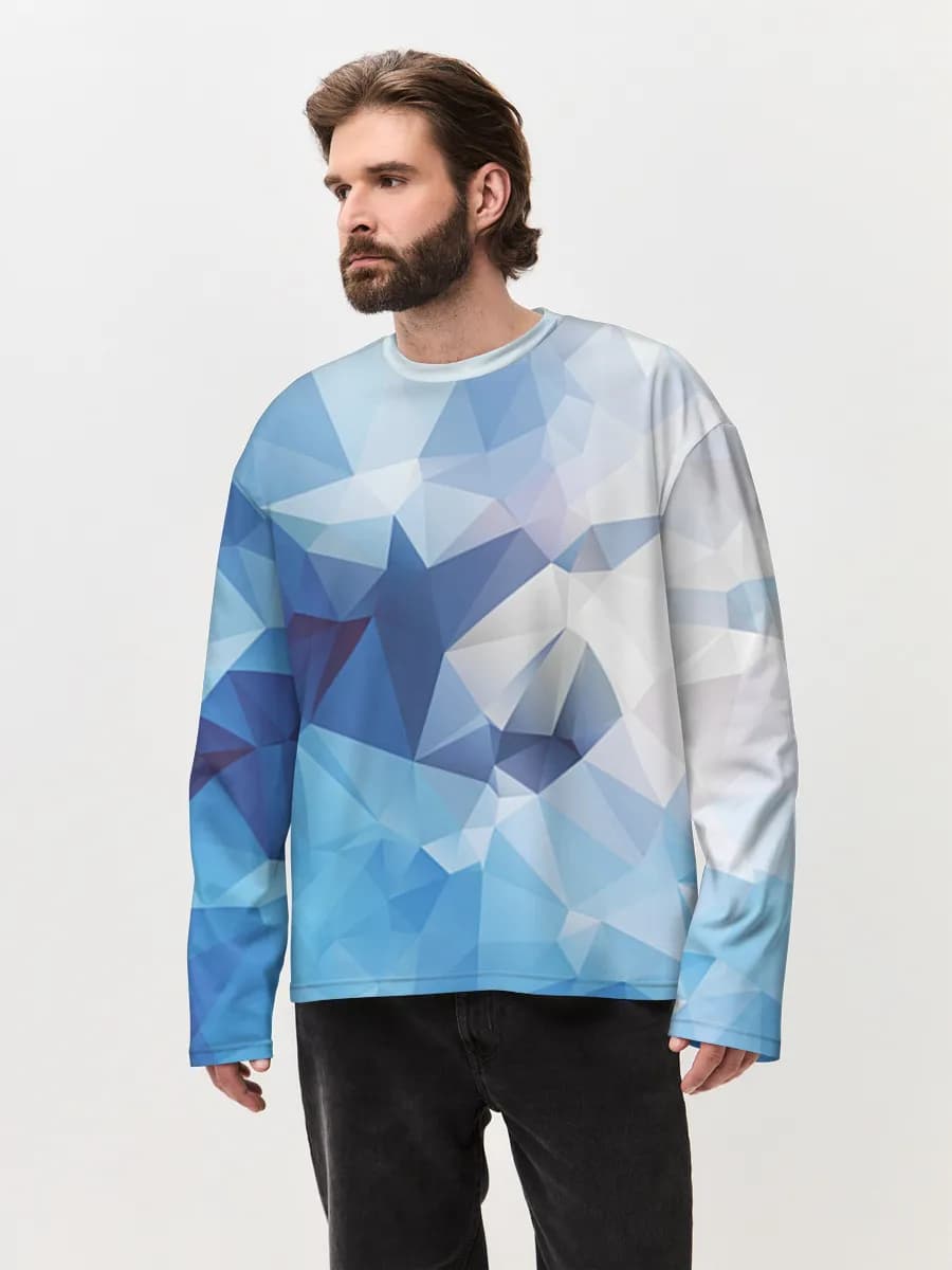 Men's oversized cotton long sleeve