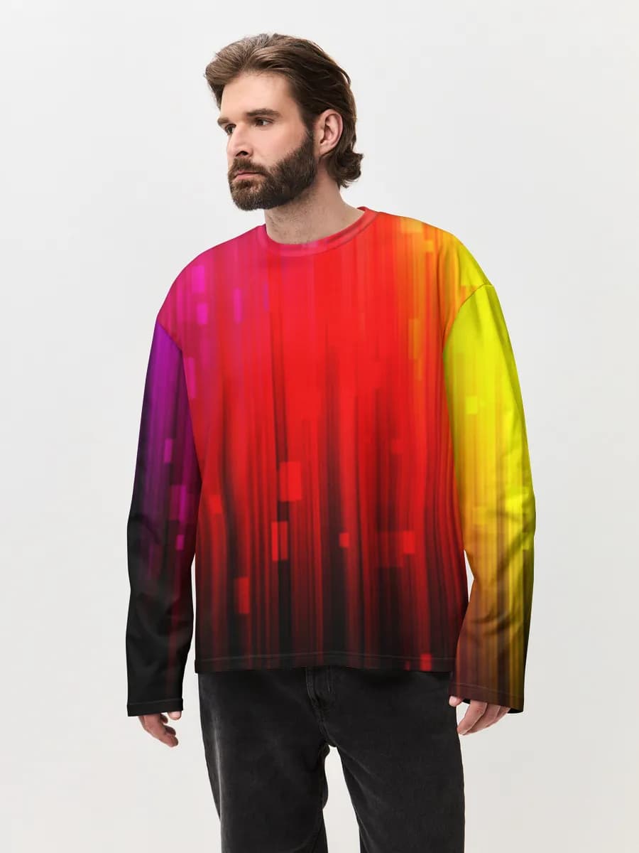 Men's oversized cotton long sleeve