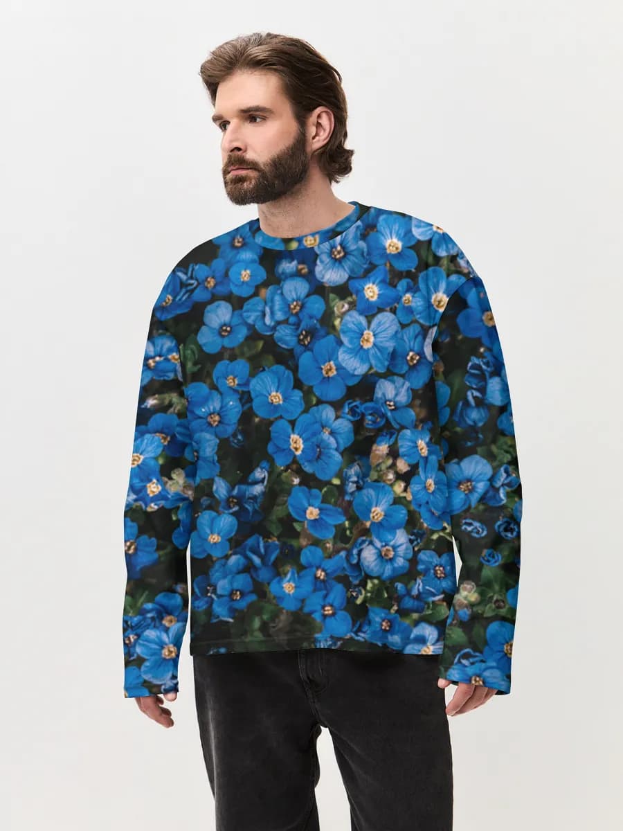 Men's oversized cotton long sleeve