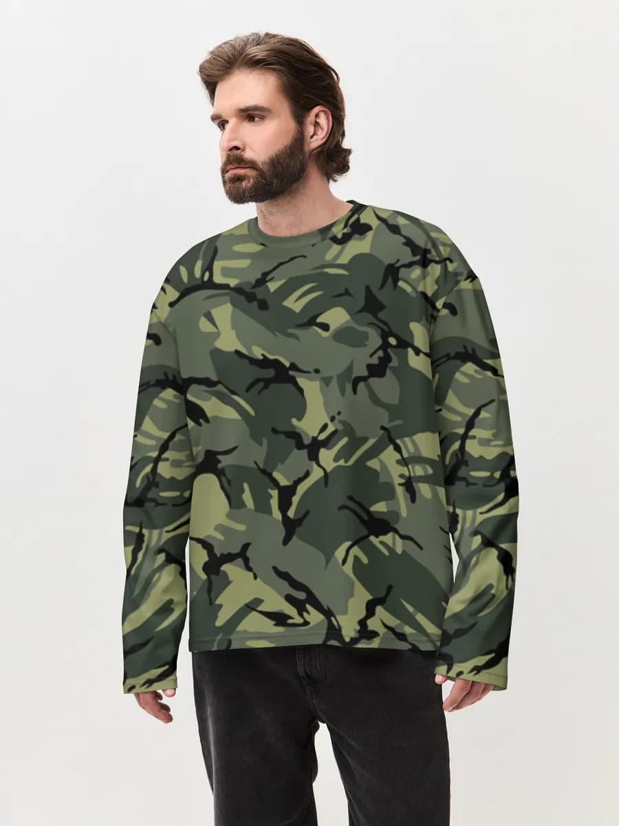 Men's oversized cotton long sleeve