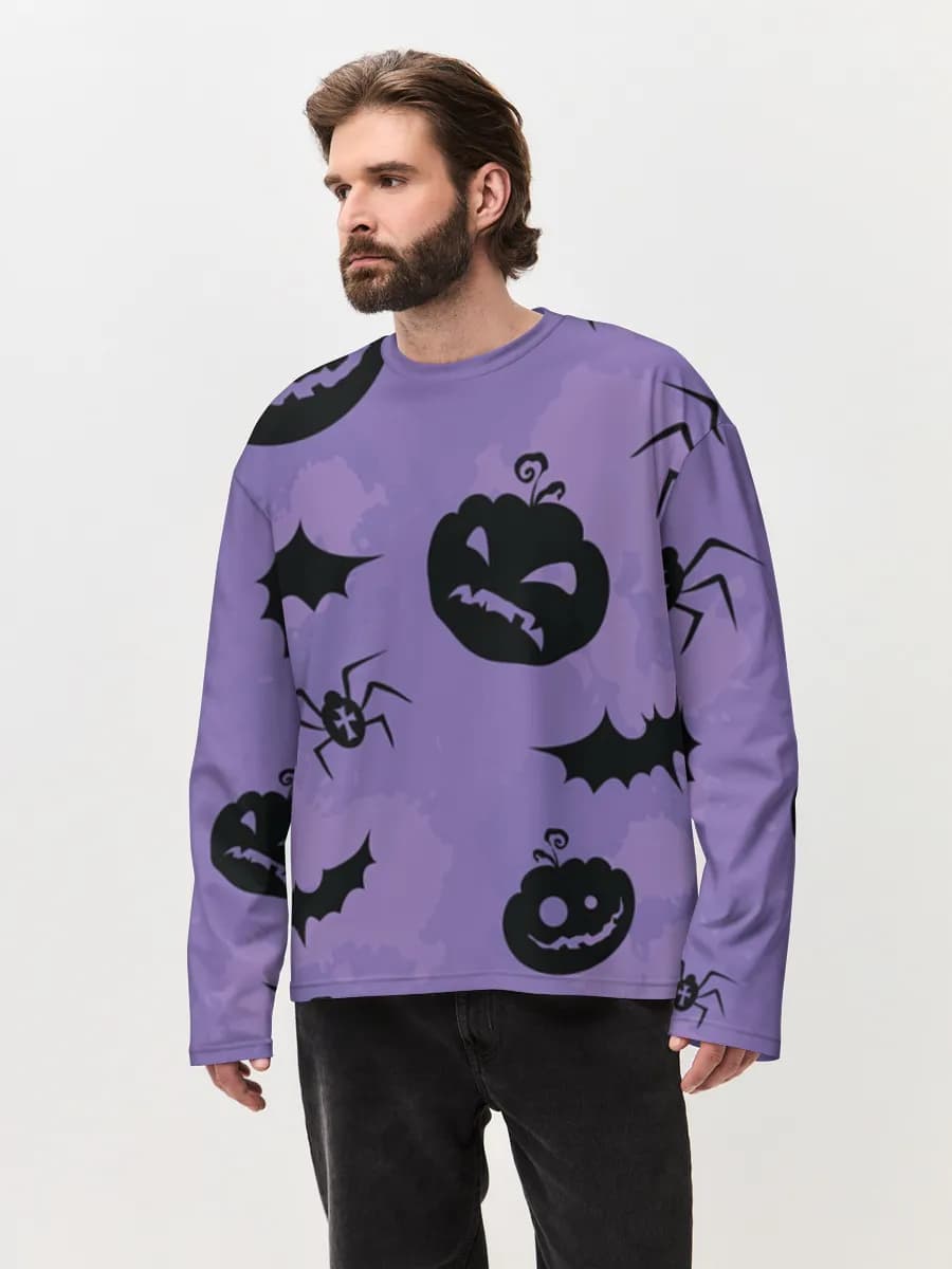 T-shirt Manches Longues Coton Oversize Homme