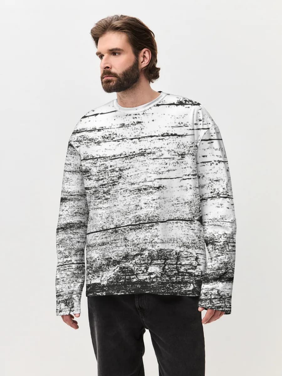 Men's oversized cotton long sleeve