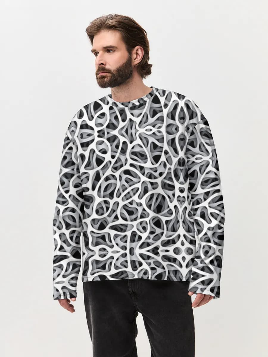Men's oversized cotton long sleeve