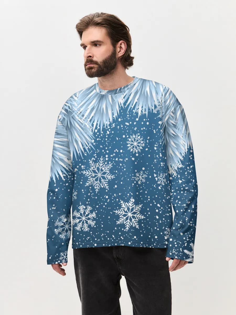 Men's oversized cotton long sleeve