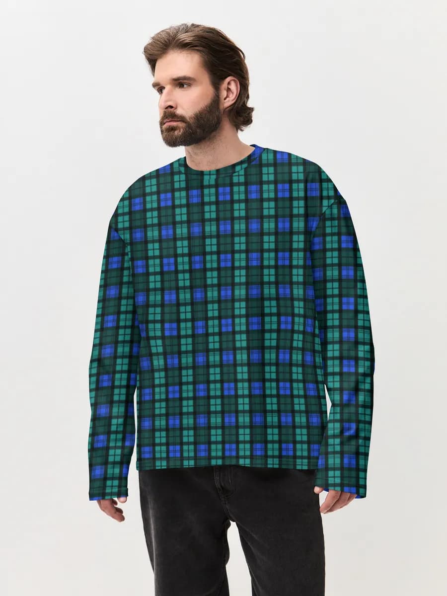 Men's oversized cotton long sleeve