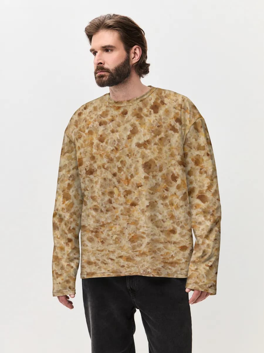 Men's oversized cotton long sleeve