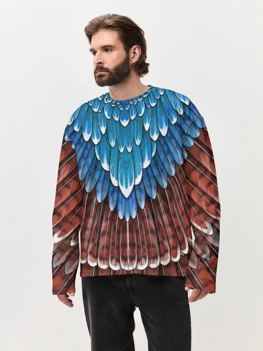 Men's oversized cotton long sleeve