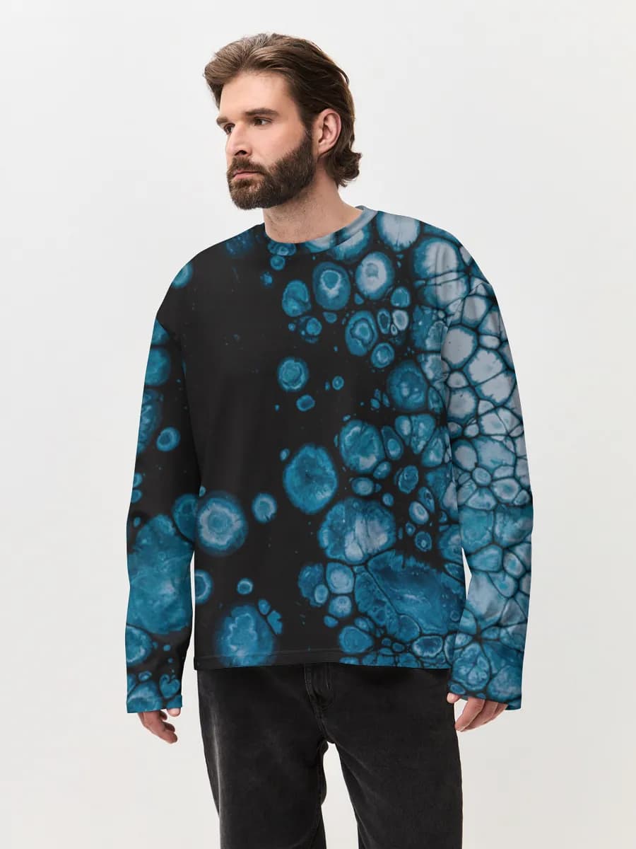 Men's oversized cotton long sleeve