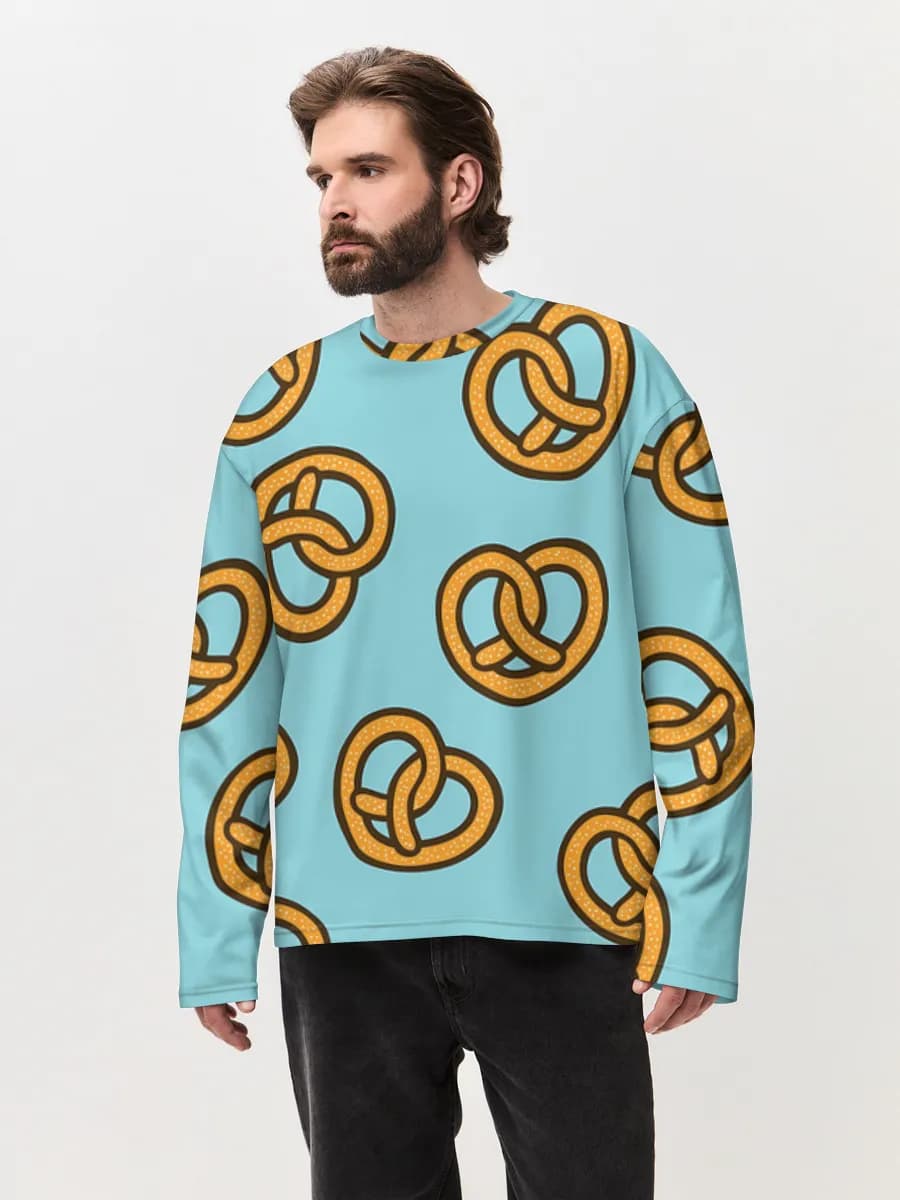 Men's oversized cotton long sleeve