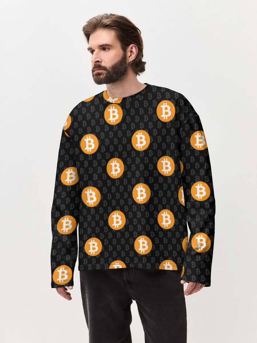 Men's oversized cotton long sleeve