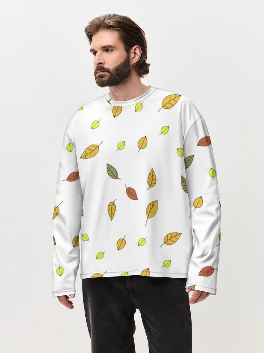 Men's oversized cotton long sleeve