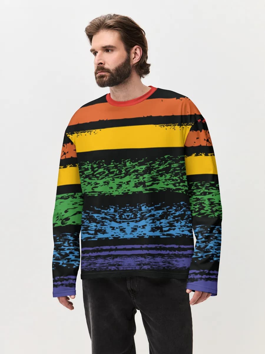 Men's oversized cotton long sleeve
