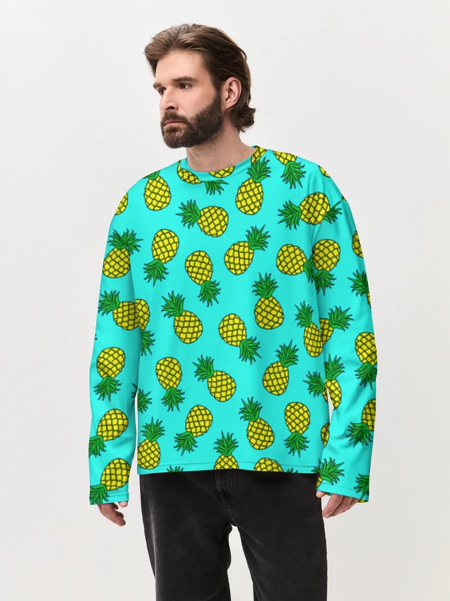 Men's oversized cotton long sleeve