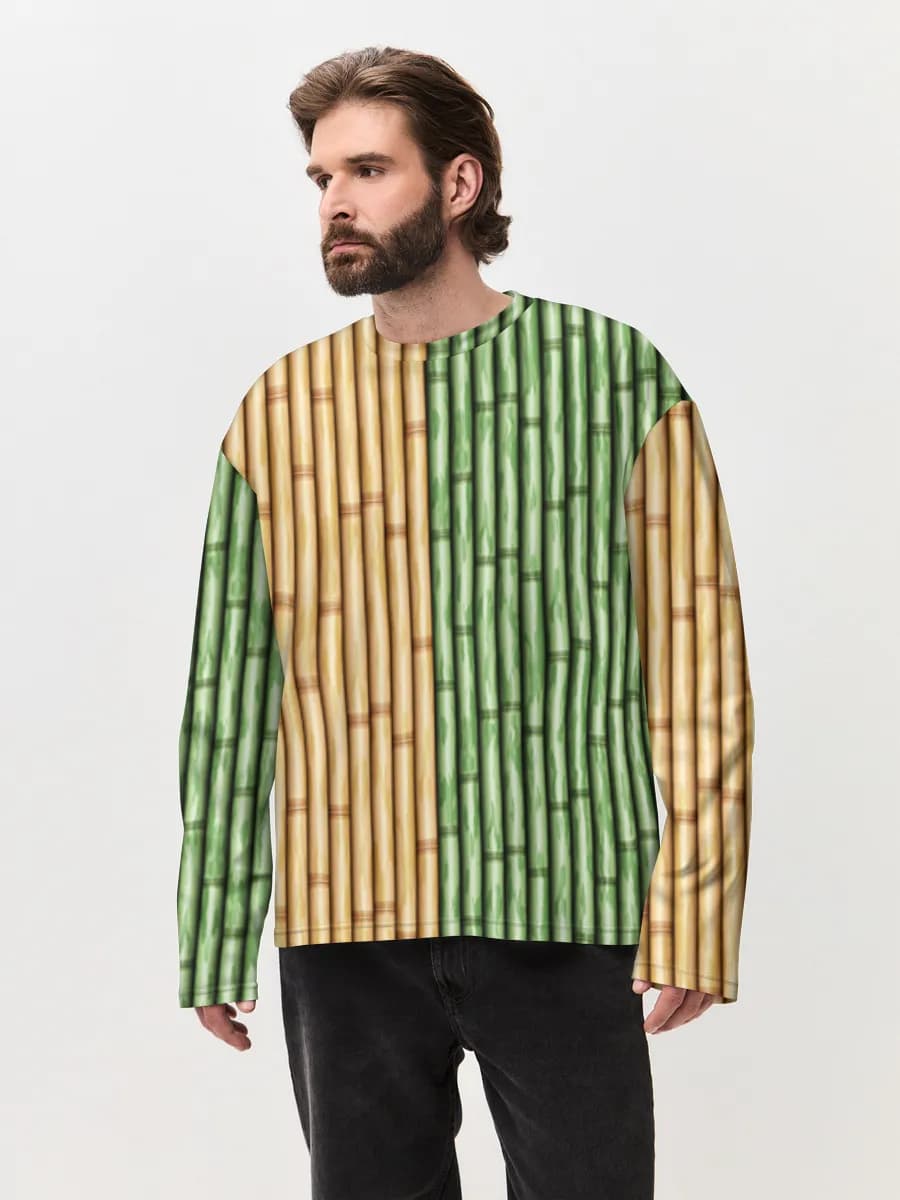 Men's oversized cotton long sleeve