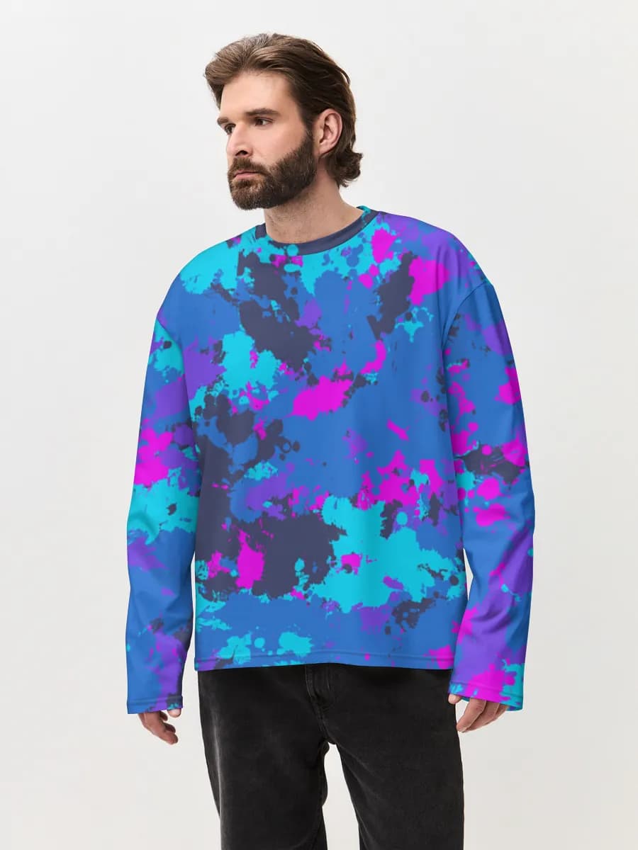 Men's oversized cotton long sleeve