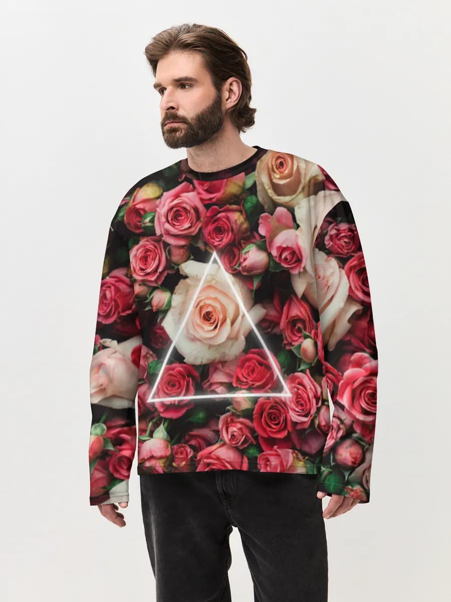 Men's oversized cotton long sleeve