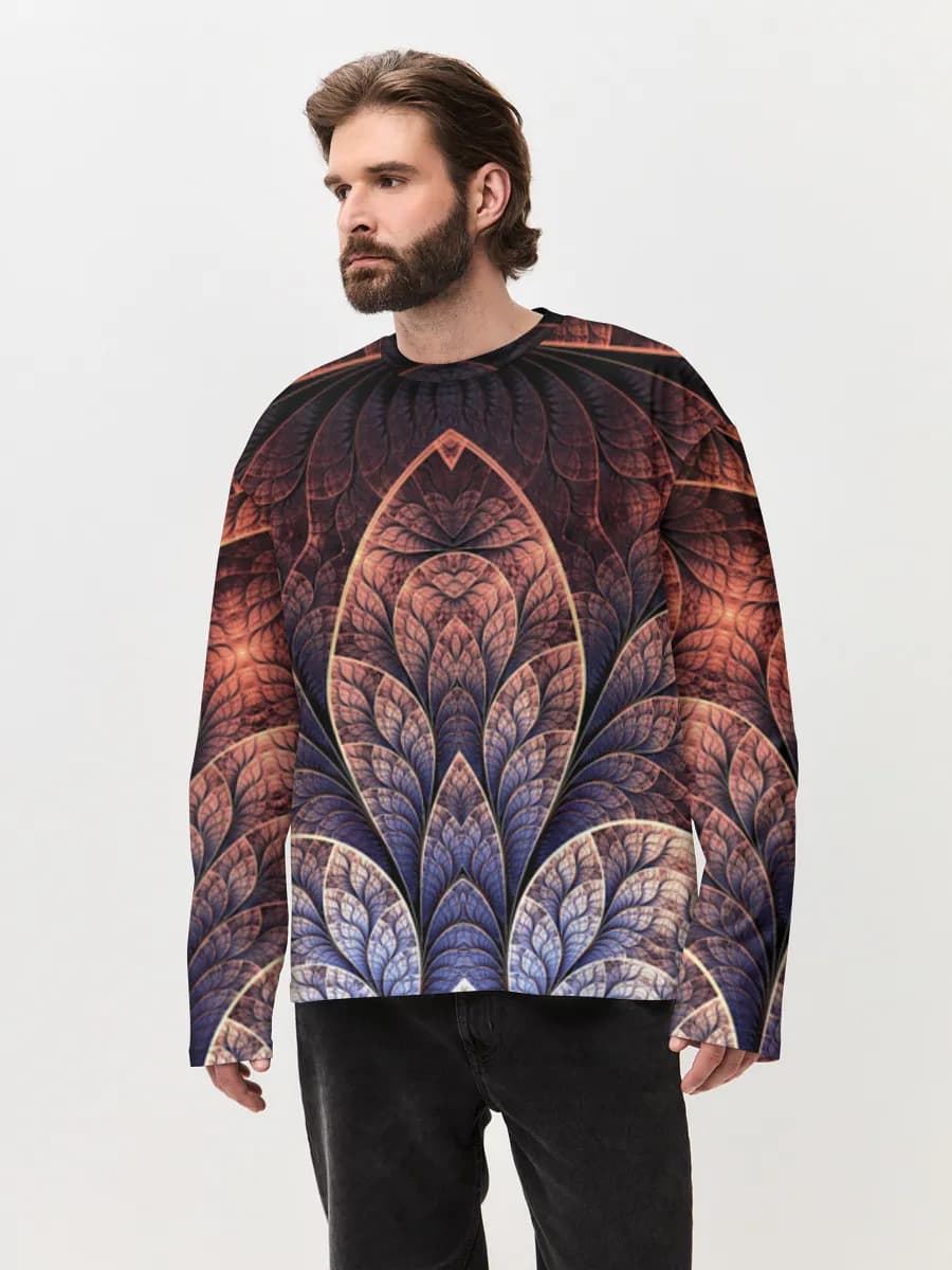 Men's oversized cotton long sleeve