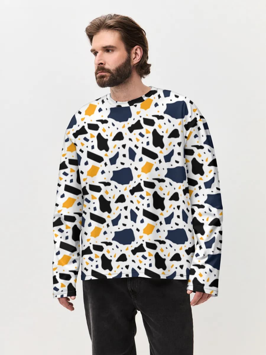 Men's oversized cotton long sleeve