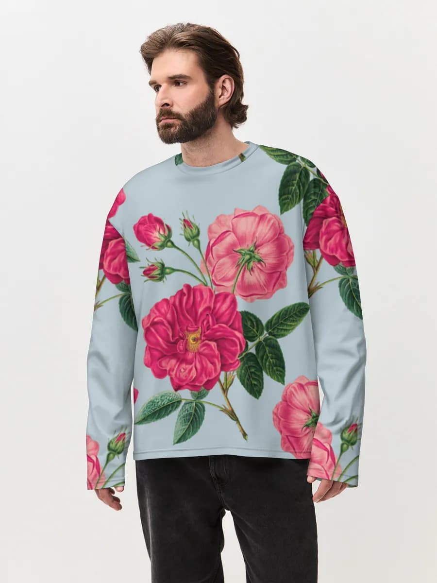 Men's oversized cotton long sleeve
