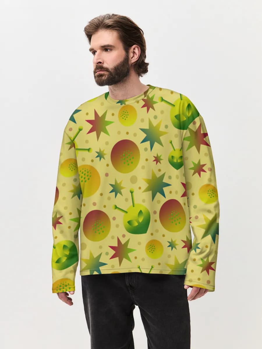 T-shirt Manches Longues Coton Oversize Homme