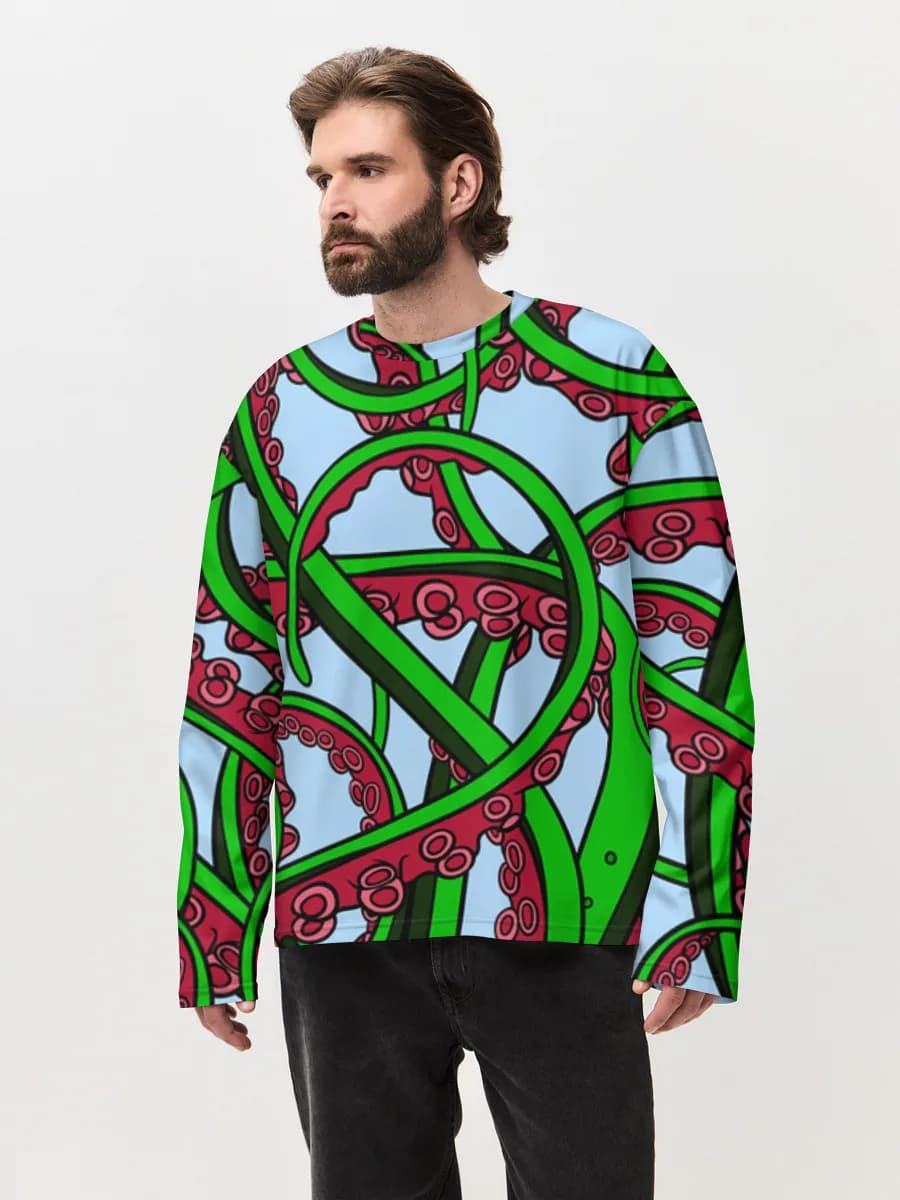 Men's oversized cotton long sleeve