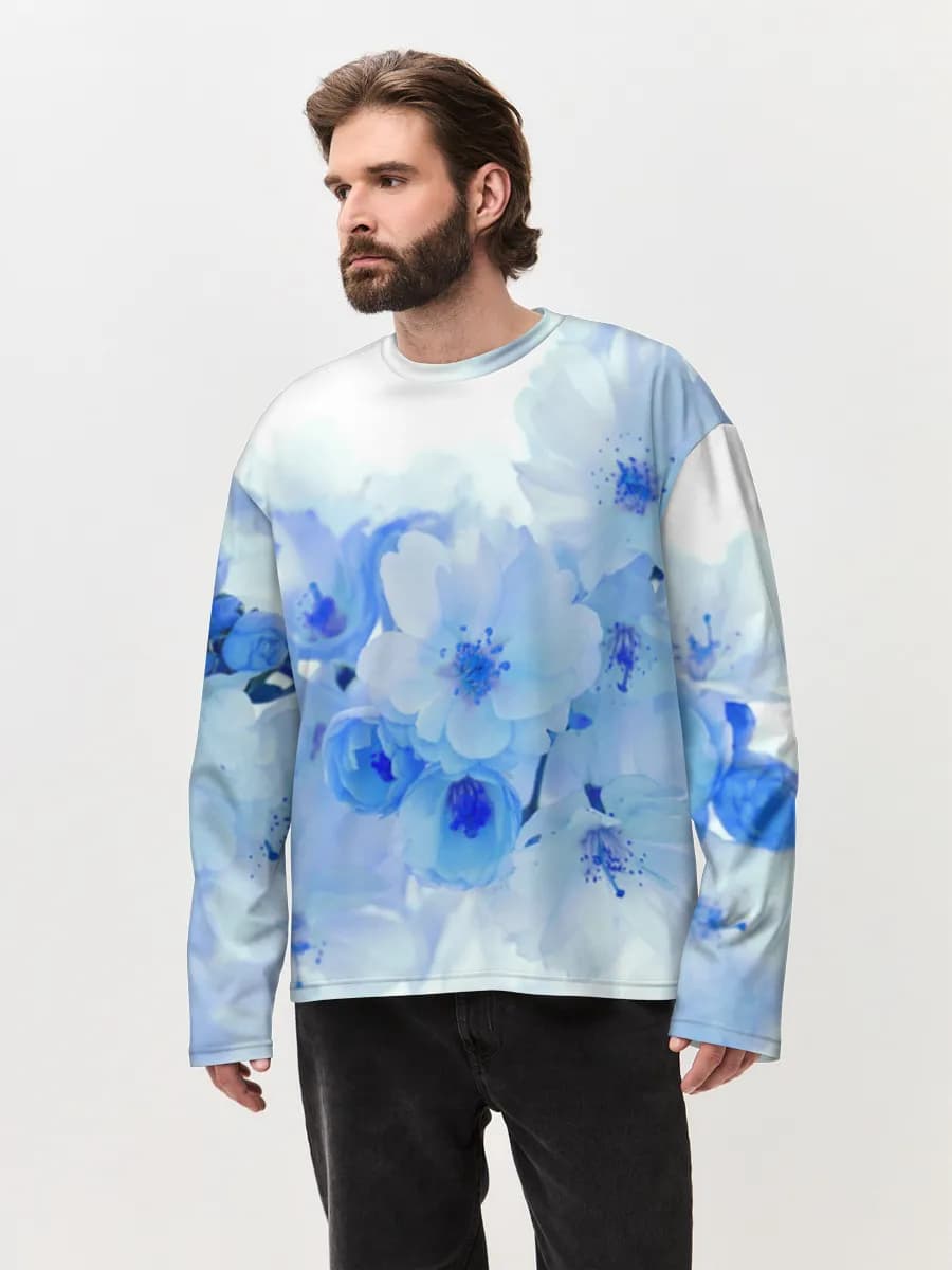 Men's oversized cotton long sleeve
