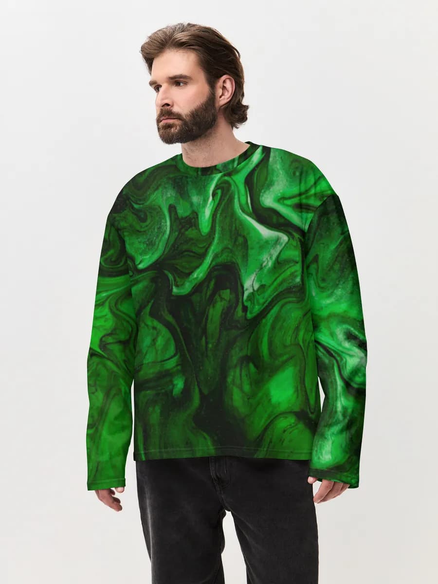 Men's oversized cotton long sleeve