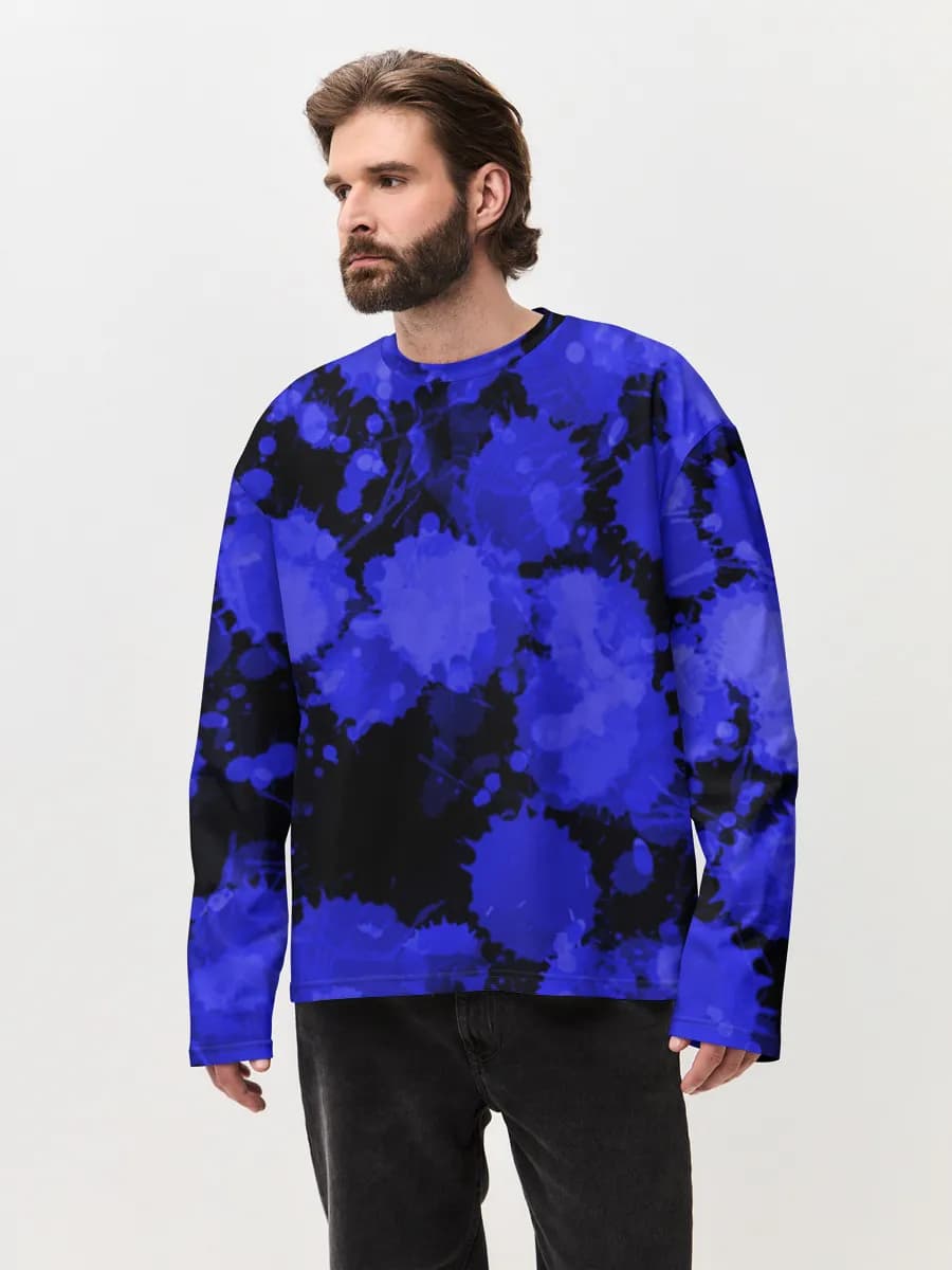 Men's oversized cotton long sleeve