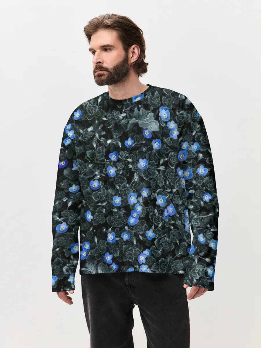 T-shirt Manches Longues Coton Oversize Homme