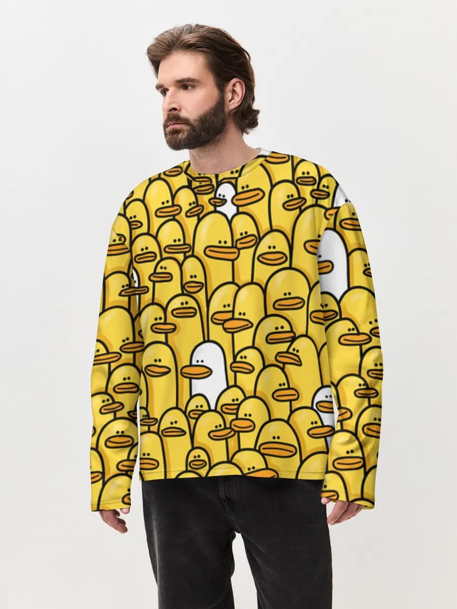 T-shirt Manches Longues Coton Oversize Homme