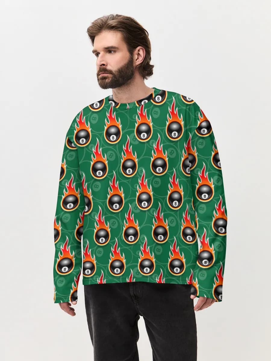 Men's oversized cotton long sleeve
