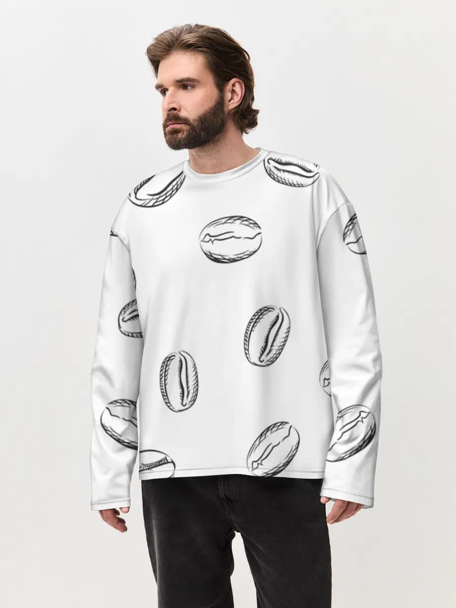 Men's oversized cotton long sleeve