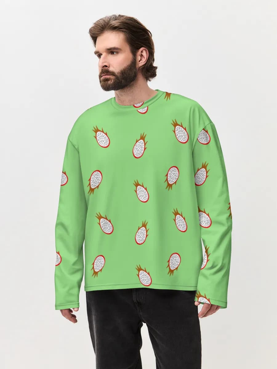 Men's oversized cotton long sleeve