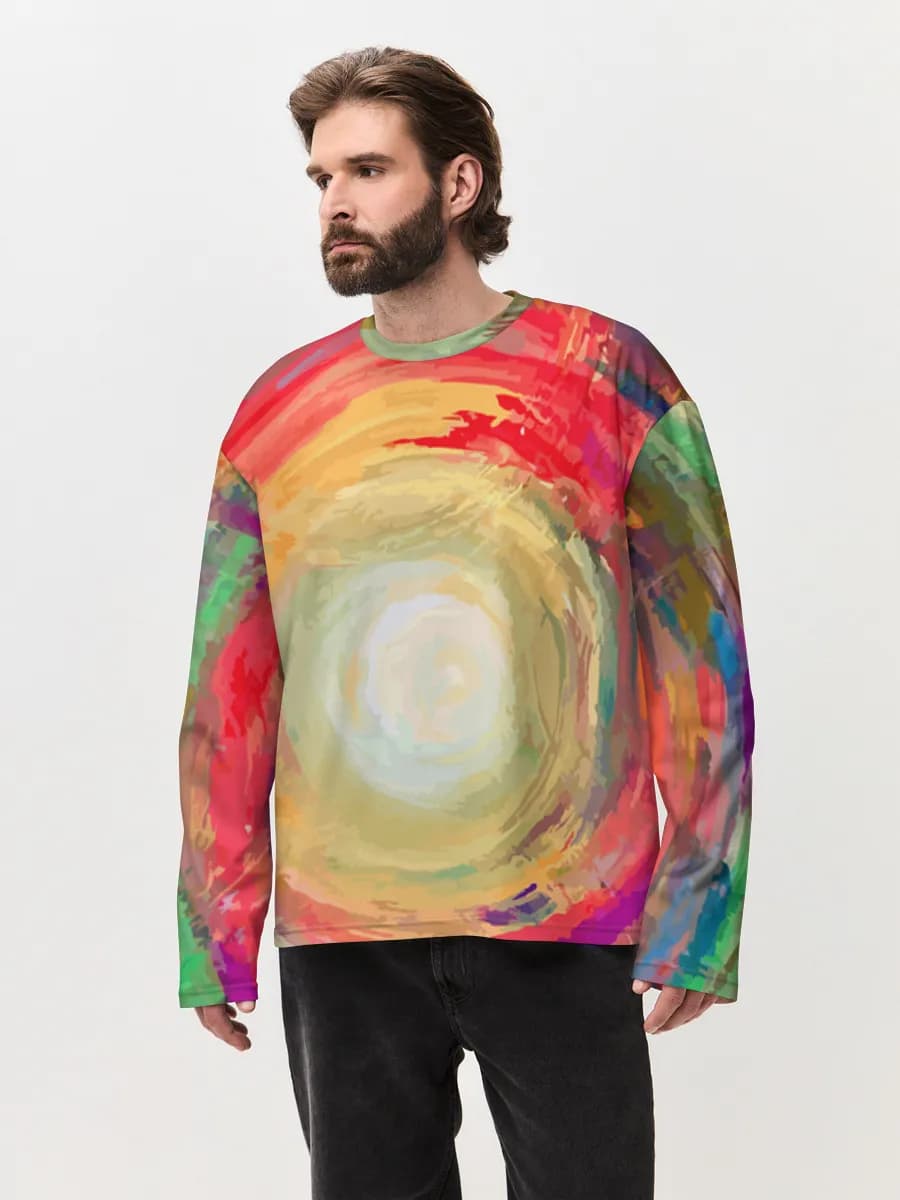 T-shirt Manches Longues Coton Oversize Homme
