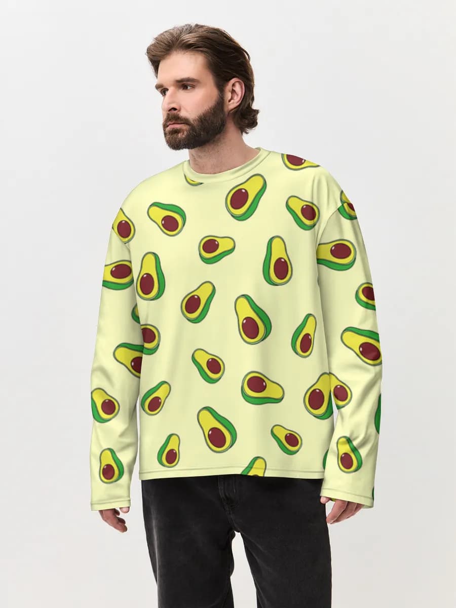 T-shirt Manches Longues Coton Oversize Homme
