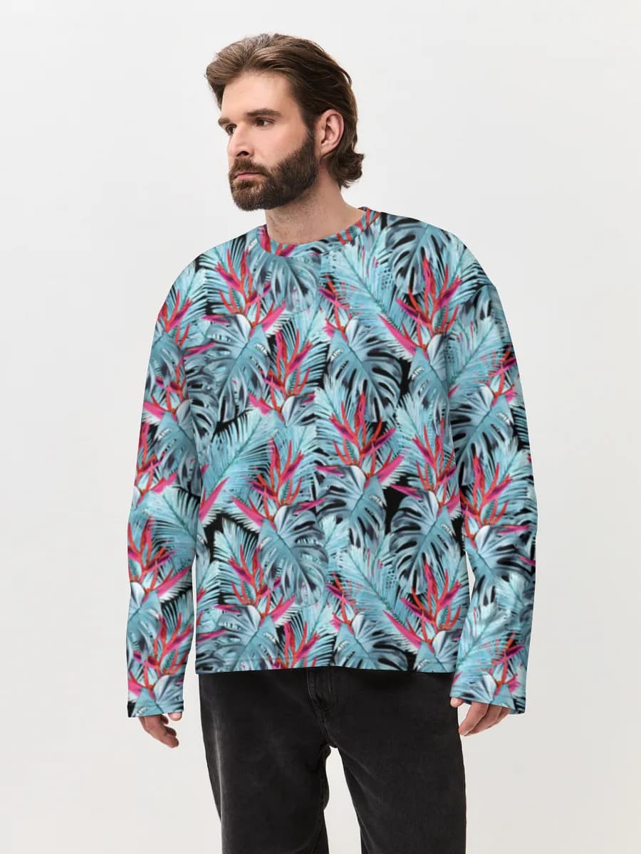 Men's oversized cotton long sleeve