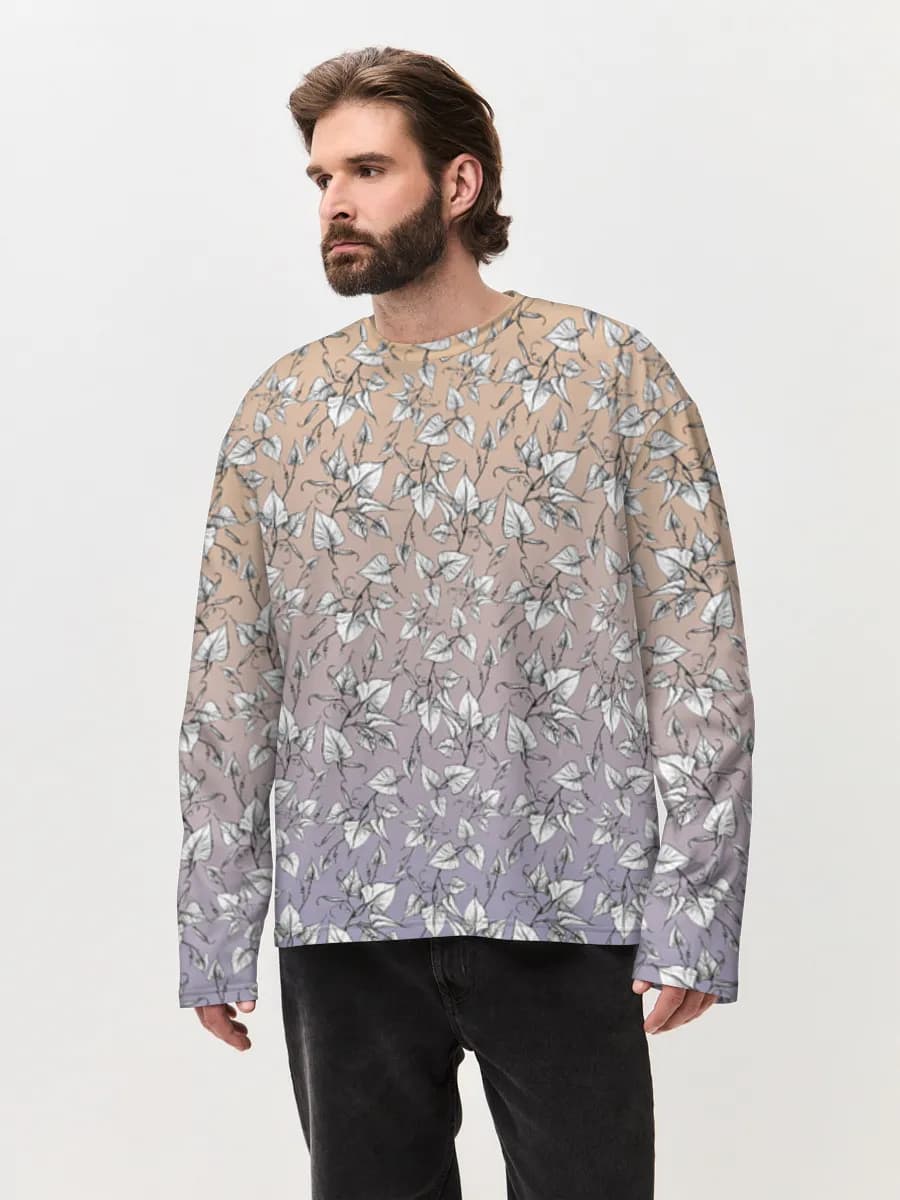 Men's oversized cotton long sleeve