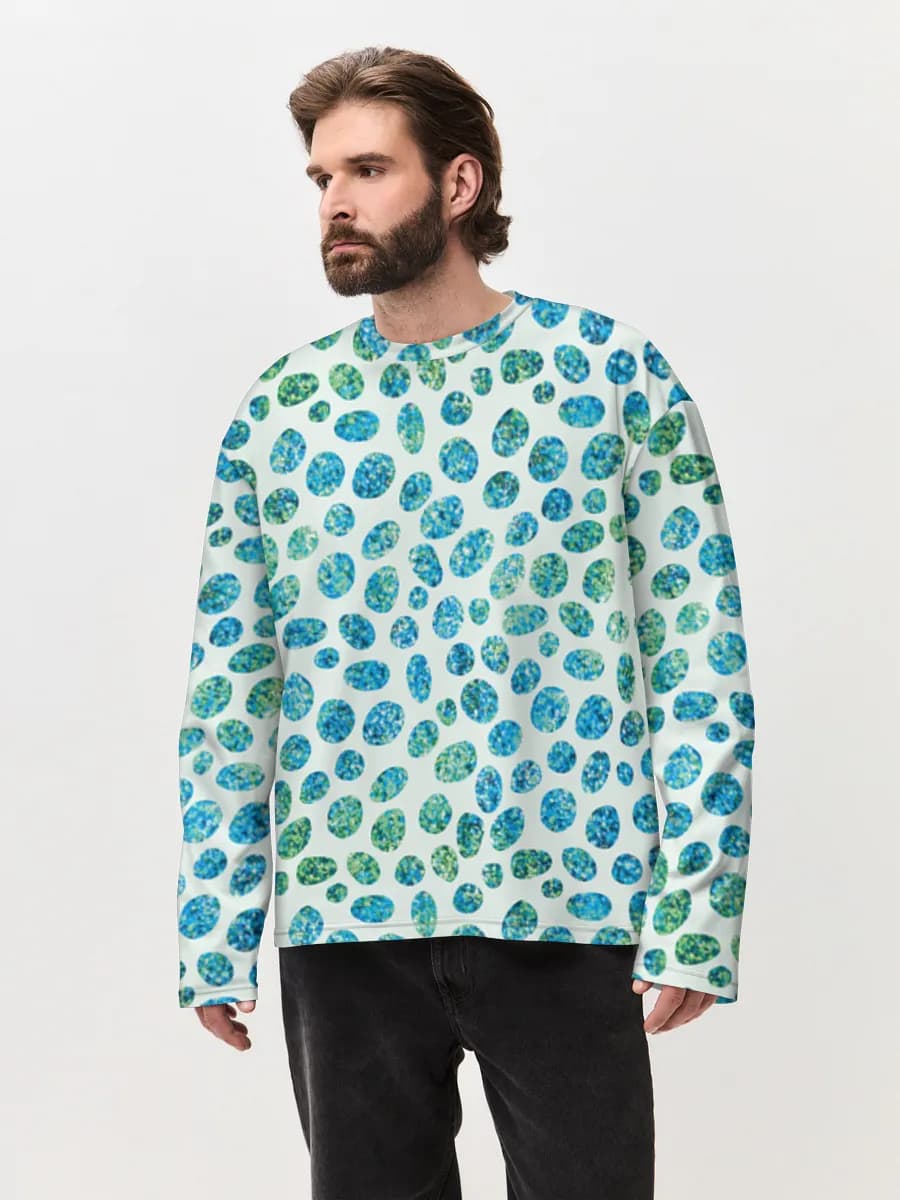 Men's oversized cotton long sleeve