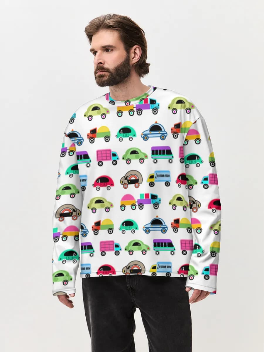 Men's oversized cotton long sleeve