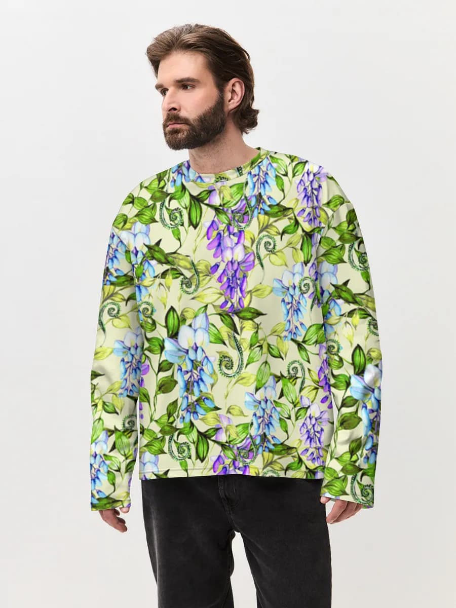 T-shirt Manches Longues Coton Oversize Homme