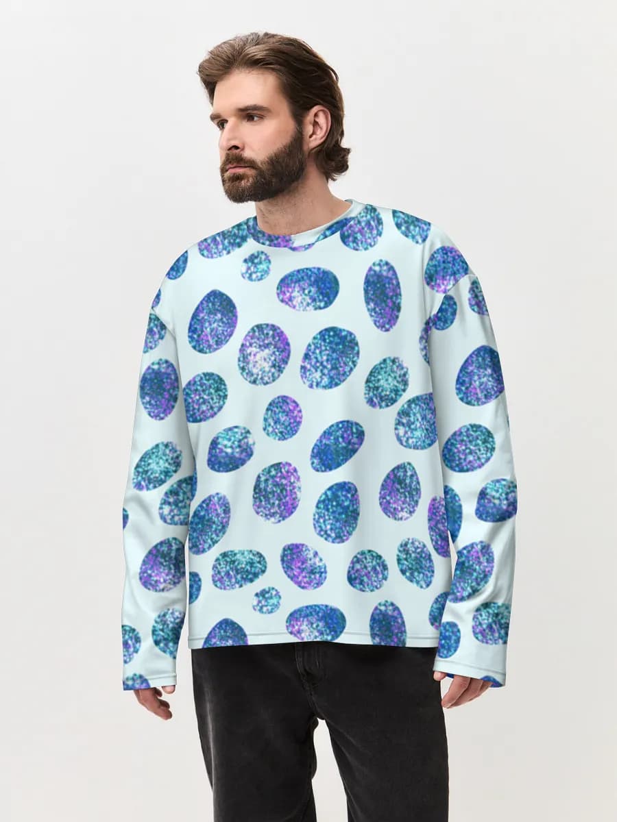 Men's oversized cotton long sleeve