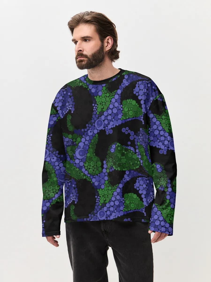 Men's oversized cotton long sleeve