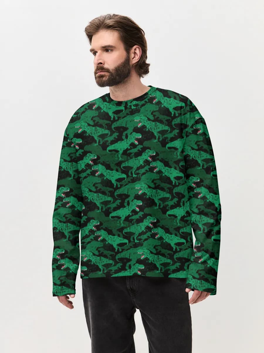 Men's oversized cotton long sleeve