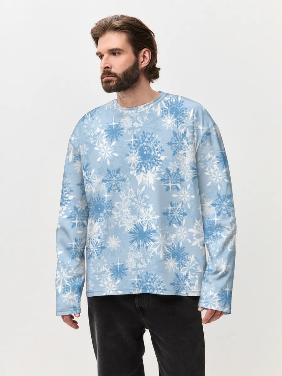 Men's oversized cotton long sleeve