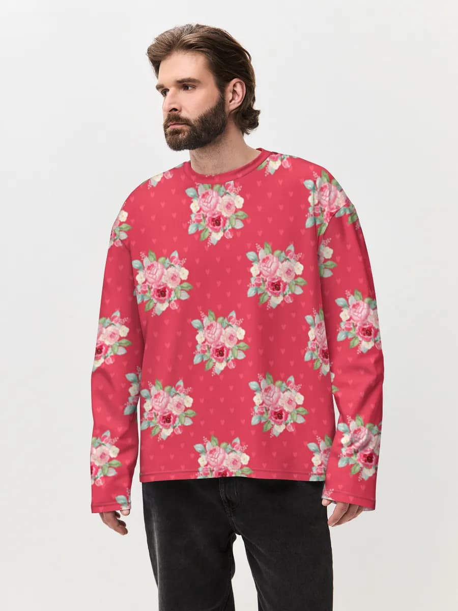 Men's oversized cotton long sleeve