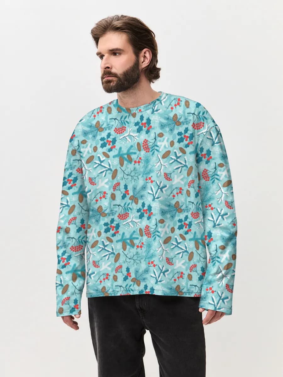 Men's oversized cotton long sleeve