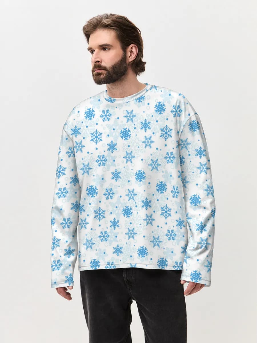 Men's oversized cotton long sleeve