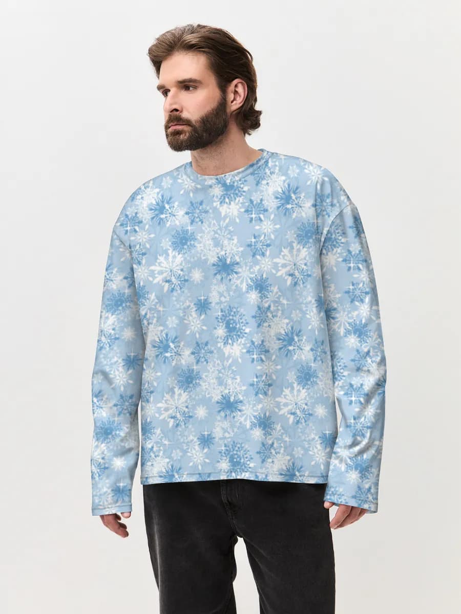 Men's oversized cotton long sleeve